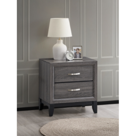 Glasgow G04305-N Nightstand , Gray (Option: Gray)