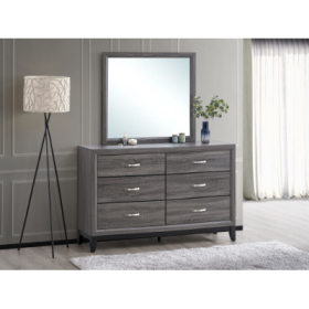 Glasgow G04305-D Dresser Mirror Not Included , Gray (Option: Gray)