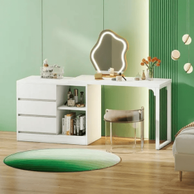 Makeup Vanity (Color: White)