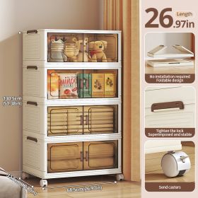 Folding Storage Cabinet (Option: Four layer)