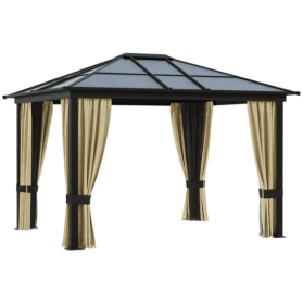 Patio Gazebo Pergola Gazebo (Option: Black Beige Brown)