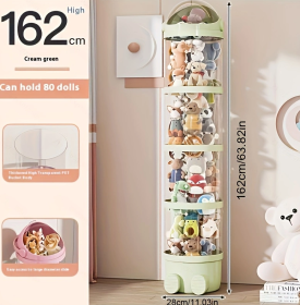 Toy Storage Bucket (Color: Green)