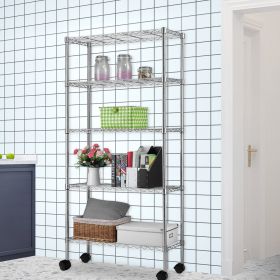 Five Layer - Metal Storage Rack (Option: Chrome)