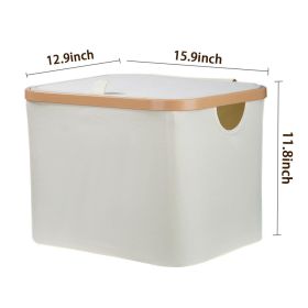 Available In Three Colors, With Or Without Lids, Perfect For Organizing Your Home And Keeping It Tidy. (Option: Beige-With Lid)