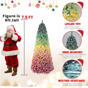 PVC Rainbow Flocking Tree (Option: Half of 15ft)