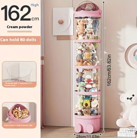 Toy Storage Bucket (Color: Pink)