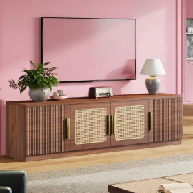 TV Stand (Color: Brown)
