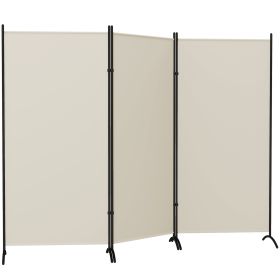 6 3 Panel Room Divider, Indoor Privacy Screen For Home, Light Gray (Option: Light Gray)