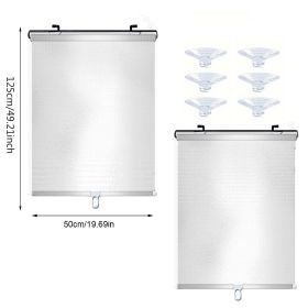 Retractable Blackout Roller Blinds (Option: W13554314)