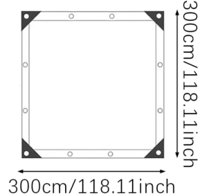 Beige Rectangle Square Sun Shade UV Blocking Breathable Vinyl Mesh Fabric For Outdoor Greenhouse Covers Plants Heavy Duty Commercial And Resident (Option: 3M)