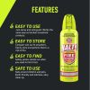 HALT! Handheld Fire Fighting Foam Spray ��� Non-Toxic, Easy to Use, Store, and Find in Emergency ��� Compact & Portable ��� Ideal for Home, Kitchen