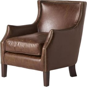 Single Sofa (Color: Brown)