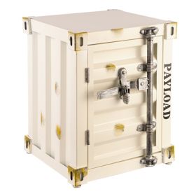 Industrial Style Shipping Container Storage Cabinet Side Table End Table (Option: 1Pc)
