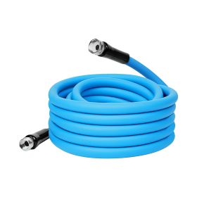 25FT-50FT Options -- 1Pc Non-Expanding Flexible Garden Hose Heavy Duty PVC Water Hose Leak-Resistant Kink-Free All-weather Burst 500PSI (Option: 25FT)